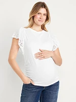 Maternity EveryWear Flutter Sleeve Top