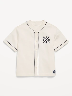 Oversized Fleece Baseball hirt for Boys