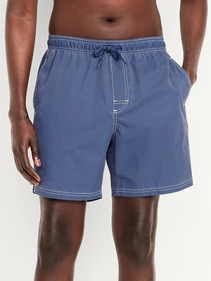 Washed Swim Trunks - 7-inch inseam