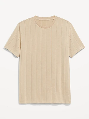 Crew-Neck Ribbed T-hirt