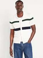 hort-leeve Button-Front weater hirt