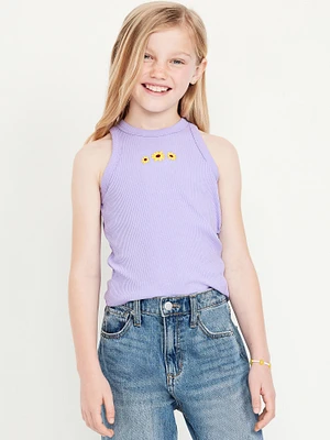 Fitted Ribbed Tank Top for Girls