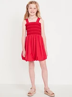 Sleeveless Smocked Bubble Dress for Girls
