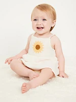 Sleeveless Crochet-Knit Double-Weave Dress for Baby