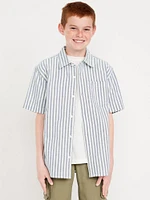 hort-leeve Oxford hirt for Boys