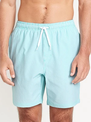 eersucker wim Trunks -- 7-inch inseam