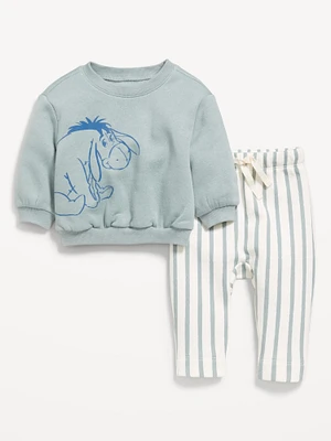 Disney Crew-Neck Sweatshirt and Sweatpants Set for Baby