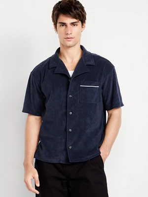 hort-leeve Cropped Terry hirt