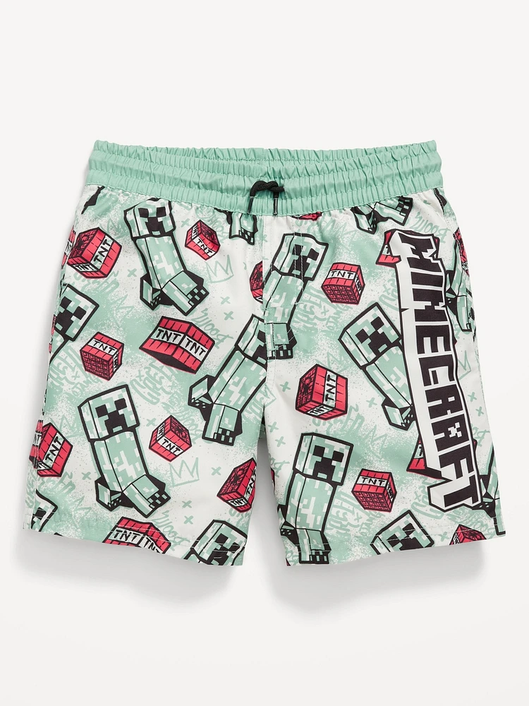inecraft Graphic Swim Trunks for Boys