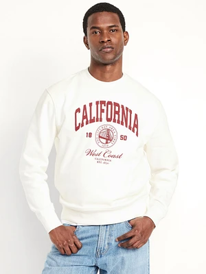 Loose Graphic Rotation Crew-Neck Sweatshirt