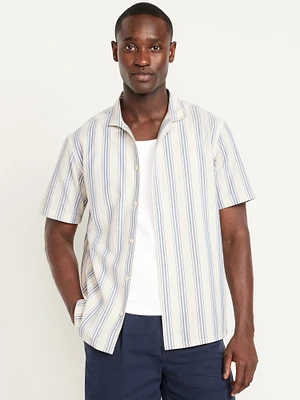 hort-leeve triped Oxford Camp hirt