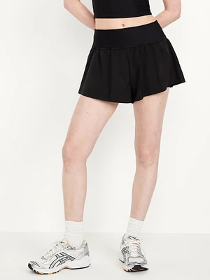High-Waisted tretchTech 2-in-1 horts -- 3-inch inseam