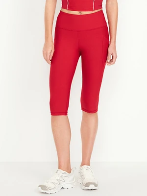 High-Waisted Poweroft Capri Pocket Leggings