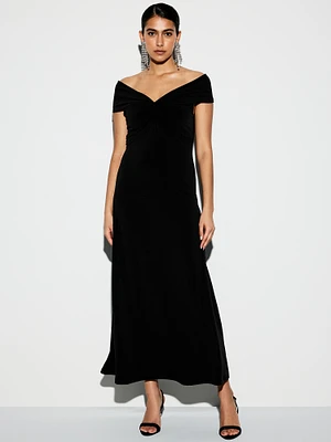 The Occasion by Old Navy Off-Shoulder Maxi Dress