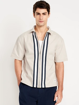 Full-Zip Moto hirt