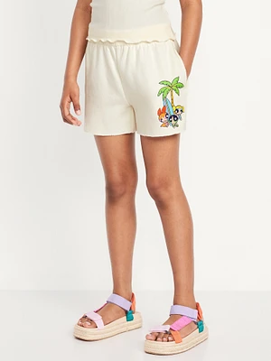 High-Waisted Graphic horts for Girls
