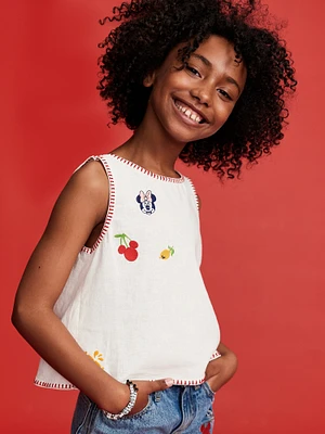 Old Navy x Disney Sleeveless inen-Blend Top for Girls
