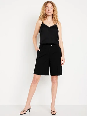 Mid-Rise Taylor Bermuda Shorts - 10-inch inseam
