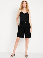 Mid-Rise Taylor Bermuda Shorts - 10-inch inseam