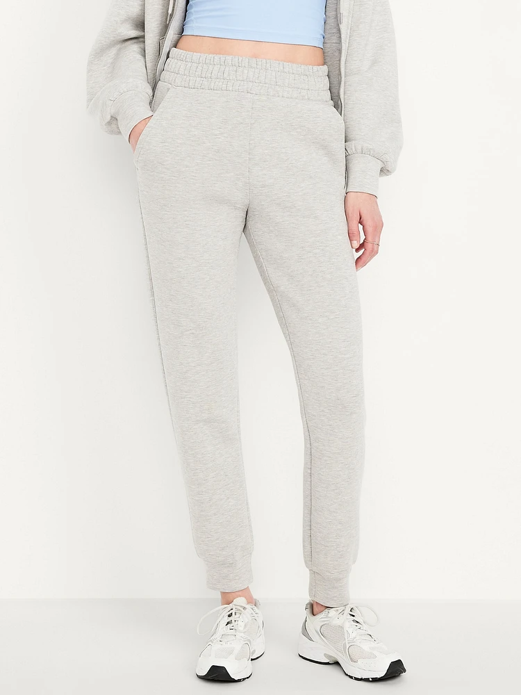 High-Waisted Bounce Fleece Jogger Sweatpants