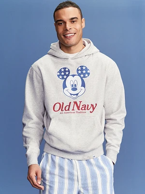 Old Navy x Disney Mickey Mouse Oversized Flag Logo-Graphic Hoodie