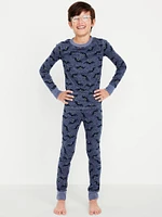 Gender-Neutral Snug-Fit Graphic Pajama Set for Kids
