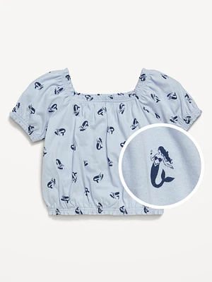 Short-Sleeve Bubble Top for Toddler Girls