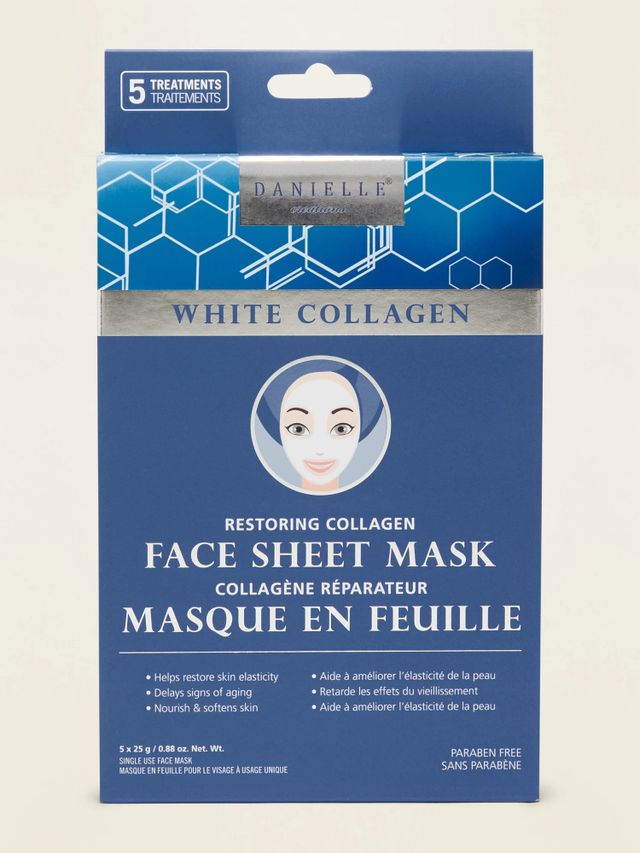 Danielle® Creations White Collagen Face Sheet Mask