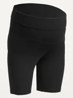 Short de vélo maternité PowerChill à taille rabattable, entrejambe 20 cm