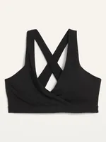 Soutien-gorge de sport de Maternité et d’allaitement à devant croisé PowerChill à maintien léger