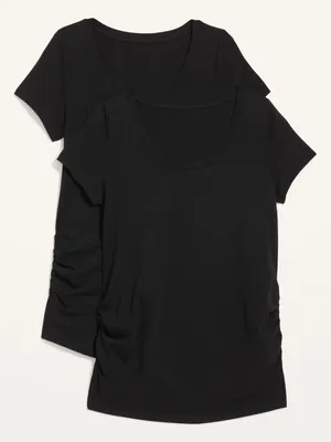 T-shirt de maternité à encolure échancrée