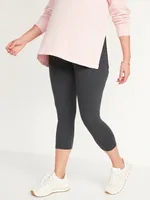 Legging de maternité court à panneau