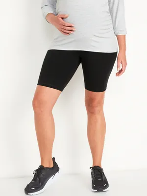 Short de vélo maternité PowerChill à taille rabattable, entrejambe 20 cm