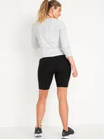 Short de vélo maternité PowerChill à taille rabattable, entrejambe 20 cm