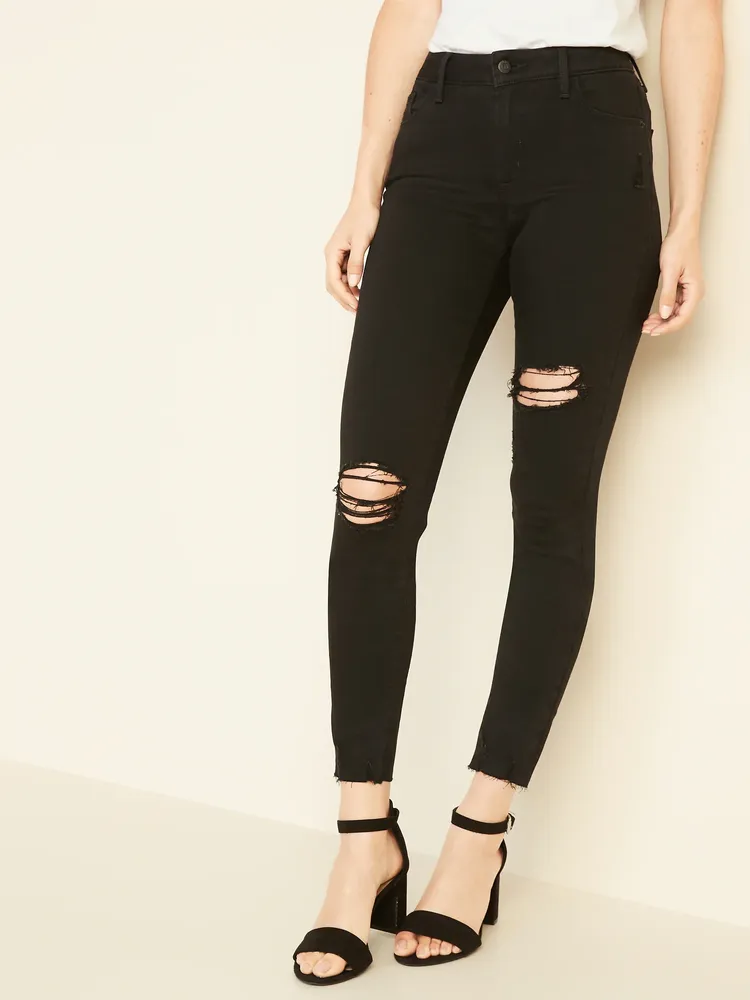Mid-Rise Rockstar Super-Skinny Ankle Jeans