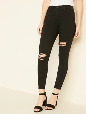 Mid-Rise Rockstar Super-Skinny Ankle Jeans