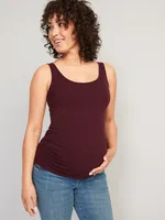Camisole de maternité et d'allaitement première couche en tricot côtelé