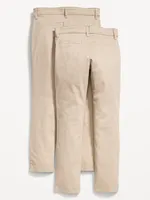 School Uniform Skinny Chino Pants 2-Pack for Girls