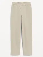 High-Waisted Pixie Straight Pants
