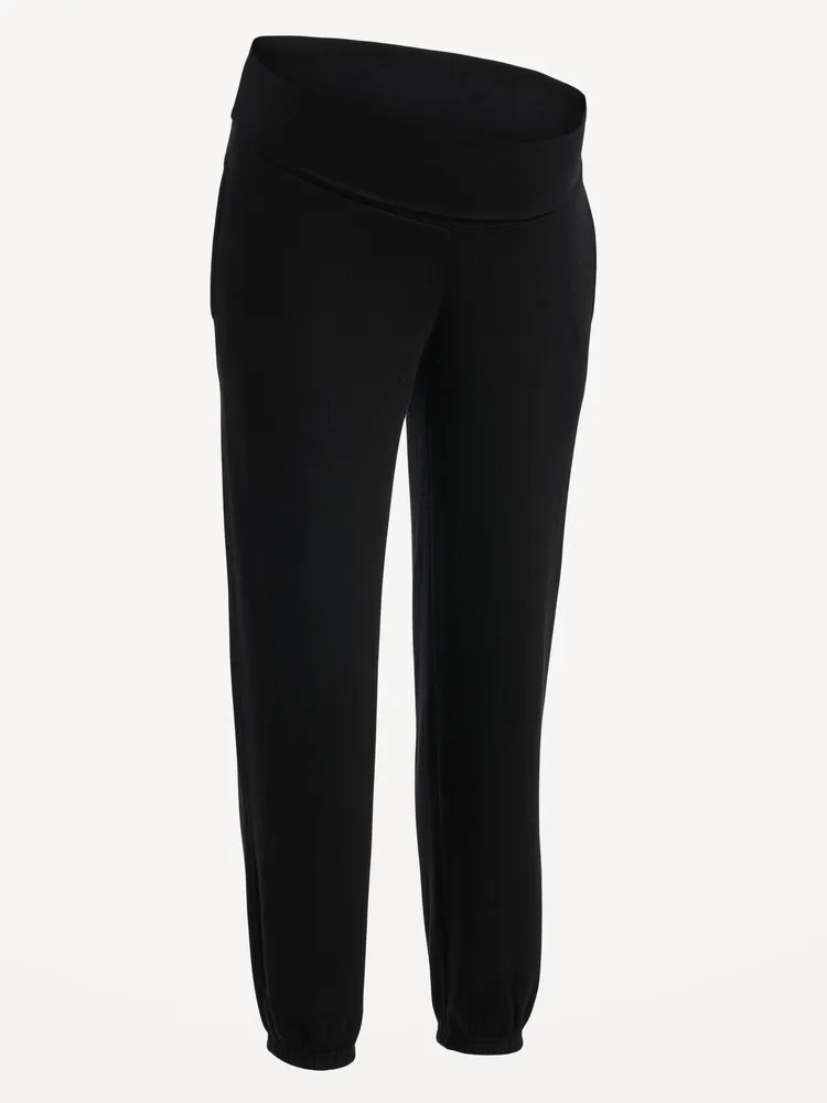 Pantalon de jogging maternité à taille rabattable