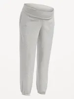 Pantalon de jogging maternité à taille rabattable