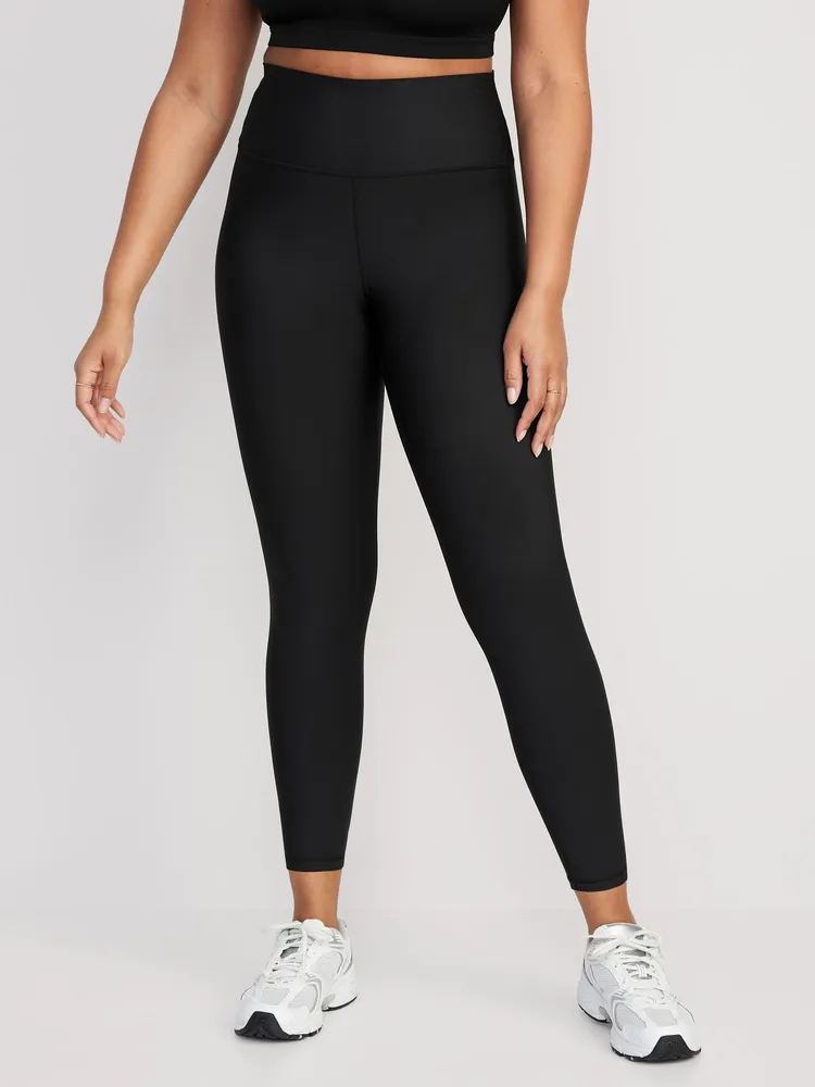 High-Waisted PowerSoft Rib Mix 7/8 Leggings