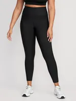 High-Waisted PowerSoft Rib Mix 7/8 Leggings