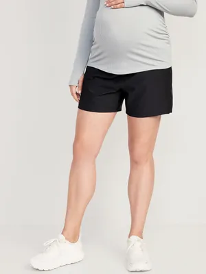 Short de maternité PowerSoft à taille rabattable, entrejambe 5 cm