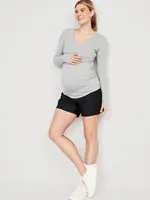 Short de maternité PowerSoft à taille rabattable, entrejambe 5 cm