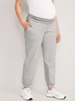 Pantalon de jogging maternité à taille rabattable