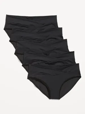 Culotte bikini invisible taille basse en tricot doux de Maternité