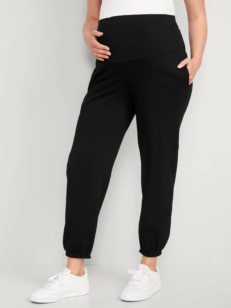 Pantalon de jogging maternité à taille rabattable
