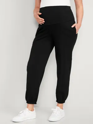 Pantalon de jogging maternité à taille rabattable