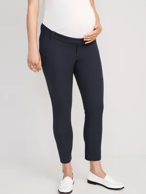 Pantalon de maternité Pixie, longueur à la cheville, panneau latéral